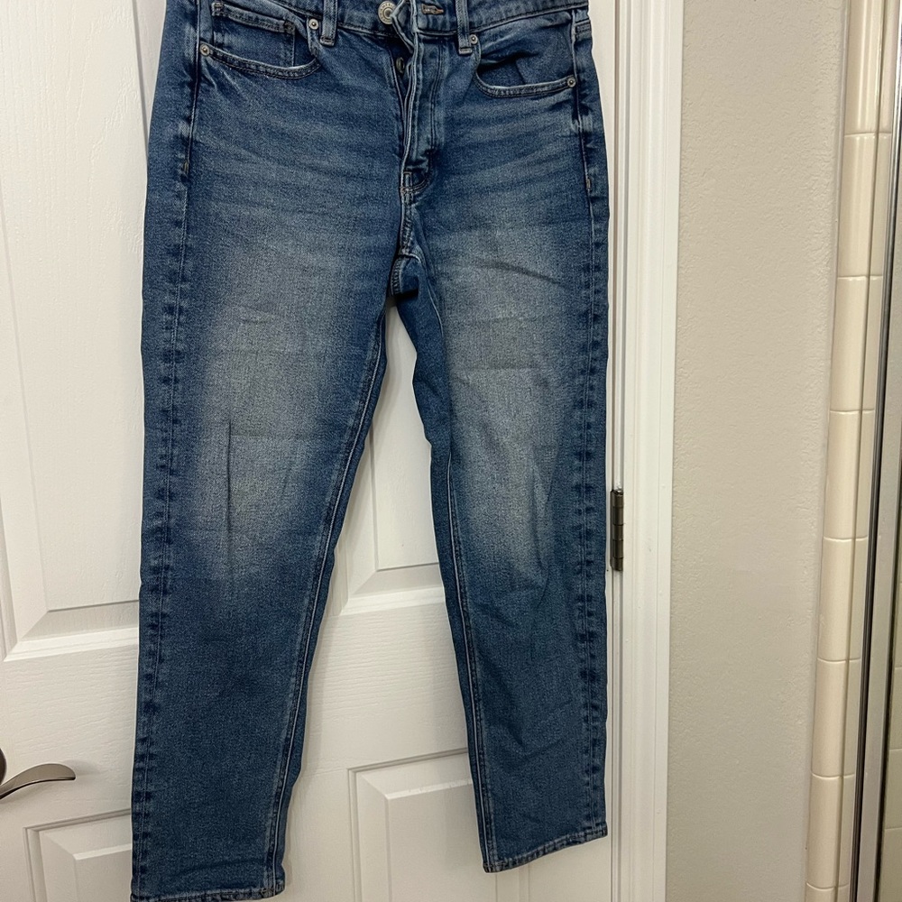 American Eagle Outfitters Blue Straight Jeans with Classic Design